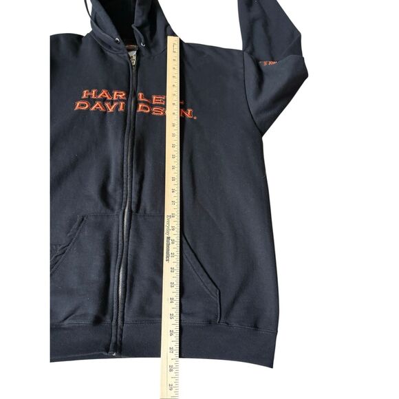 Harley Davidson Full Zip Hooded Jacket size XL Black St Paul MN Embroidery - Picture 5 of 11